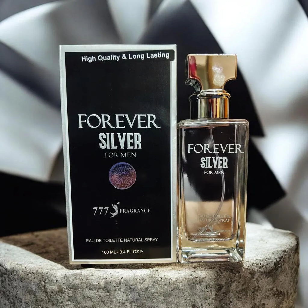 Forever Silver For Men 777 Perfume 100ml Long Lasting