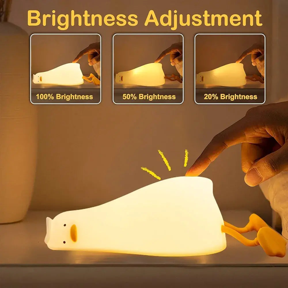 Duck Character Lamp Rechargeable Timer Dimmable
