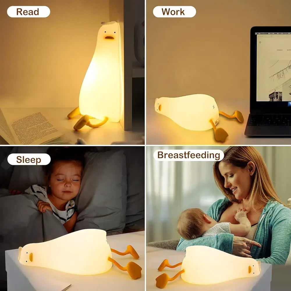 Duck Character Lamp Rechargeable Timer Dimmable