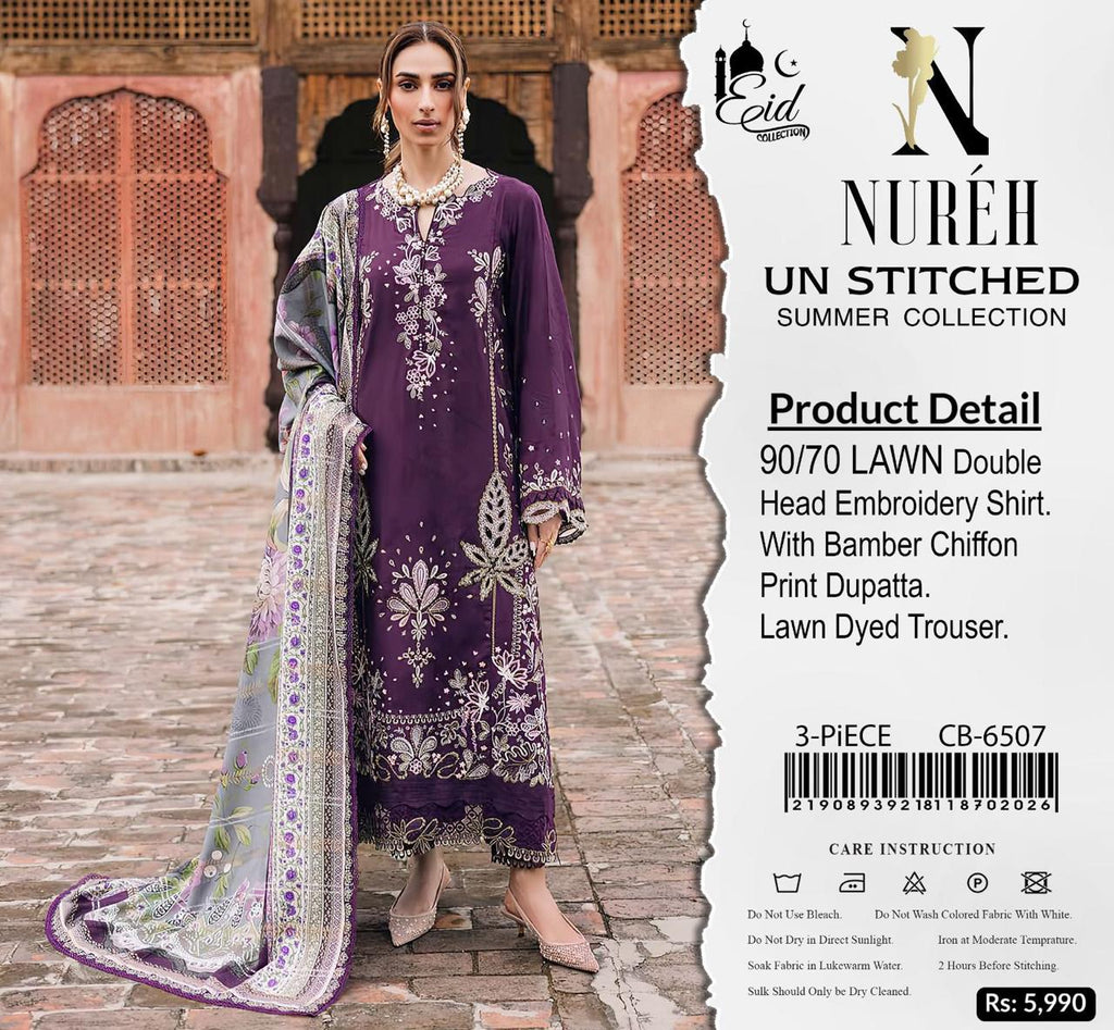 SUMMER COLLECTION            🍂_Nureh 6507_🍂  Summer Hit Codes Stuff: Best Quality Airjet Lawn 90/70