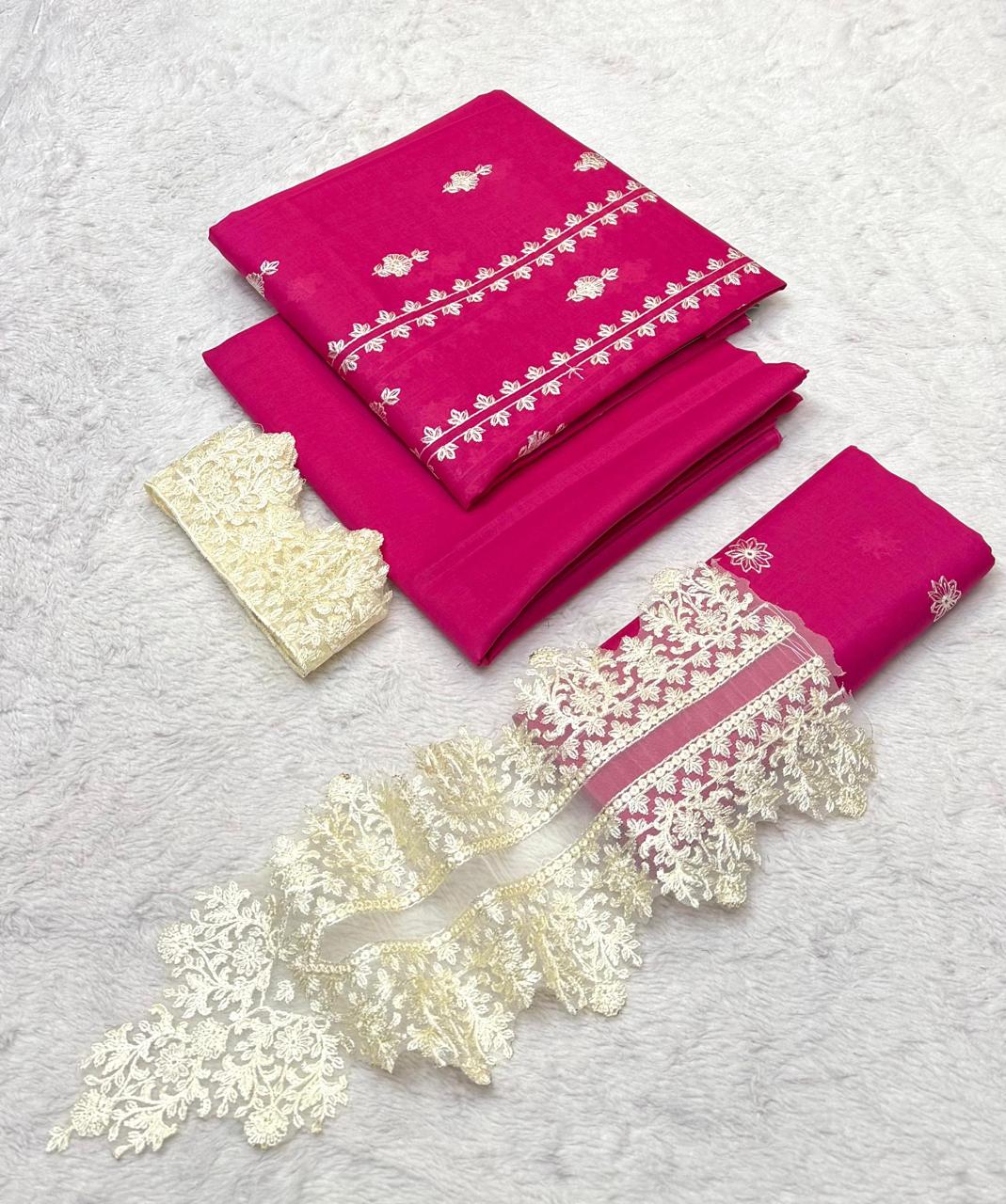 Bareeza 2pc  Fancy  Embroidery Lawn