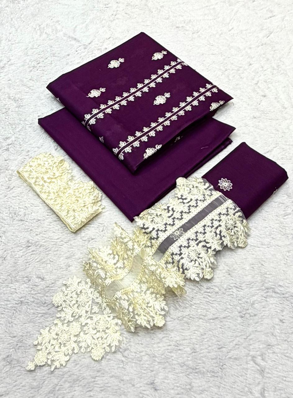 Bareeza 2pc  Fancy  Embroidery Lawn