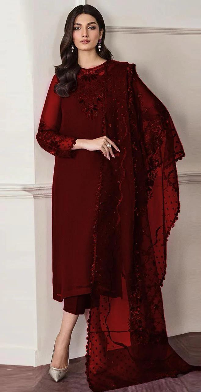 Baroque Cotton Organza Collection Design Code: D291 / D292