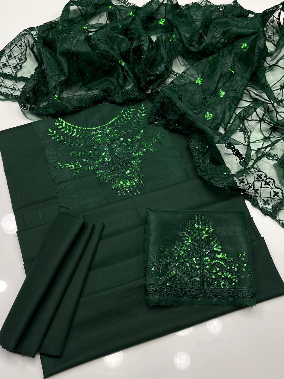 Baroque Cotton Organza Collection Design Code: D291 / D292