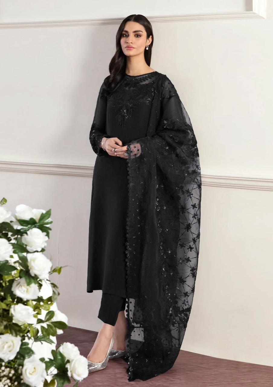 Baroque Cotton Organza Collection Design Code: D291 / D292