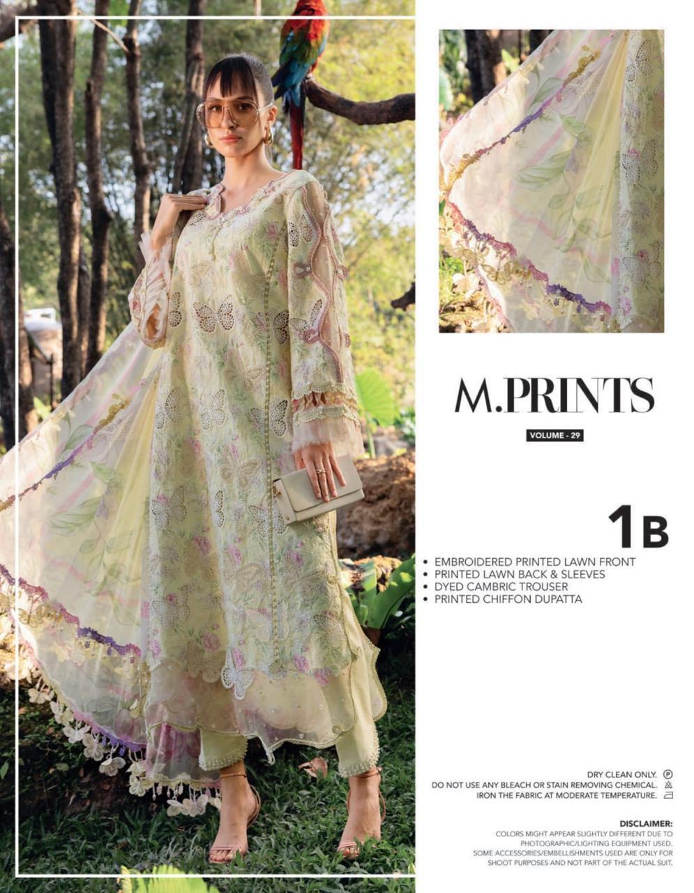 Brand Name : MARIA.B Design Code : MP-1AB  Fabric Details : Lawn & Chiffon BEST SUMMER SALE