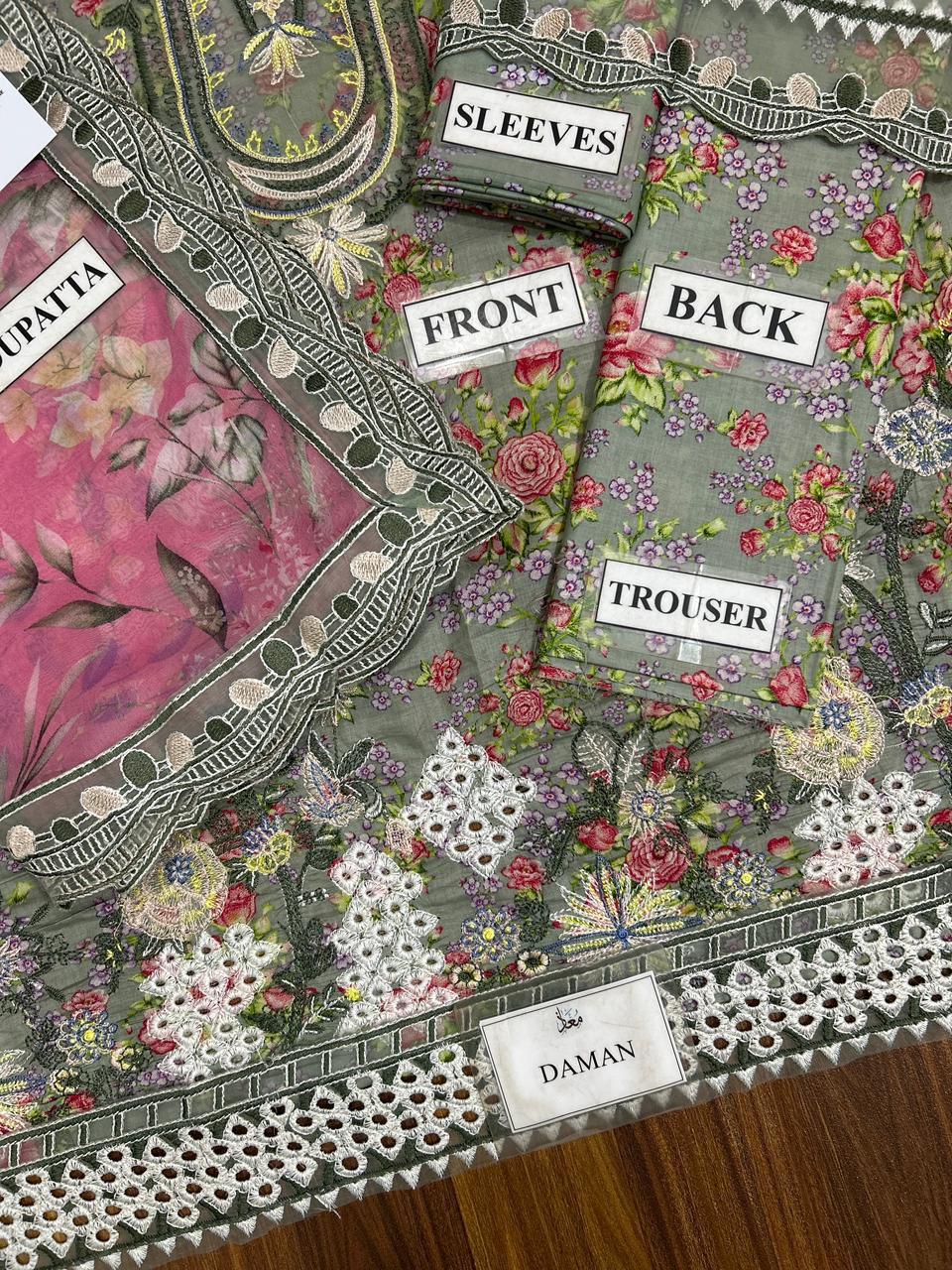 Brand Name : Iznik Design Code : SFL-07 Fabric: Lawn &Chiffon