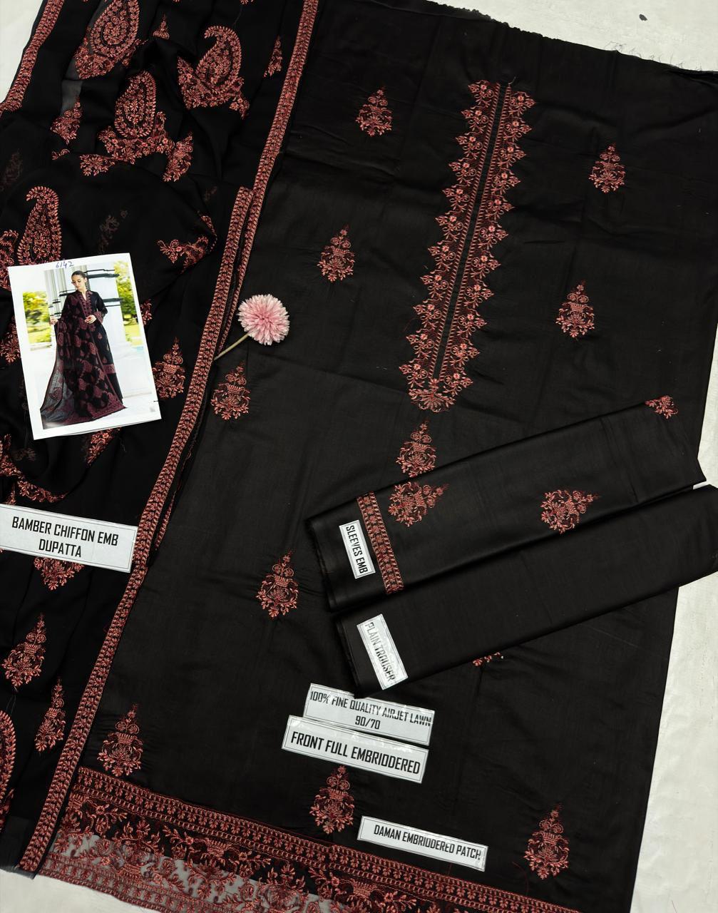 ALLHAMDULILLAH SUMMER COLLECTION 🍂BAREEZE 6142🍂 Summer Hit Codes Stuff: Best Quality Airjet Lawn 90/70