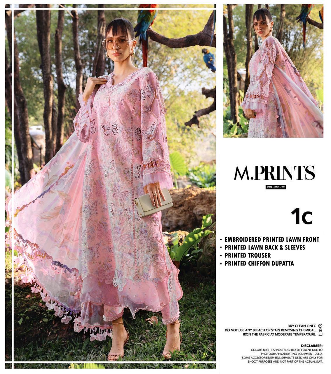 BEST SUMMER SALE MARIA.B Design Code : MP-1AB Fabric Details : Lawn & Chiffon☆