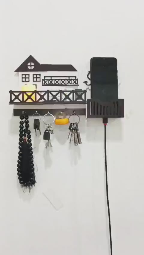 3D Wooden Key Holder Sweet Home Design